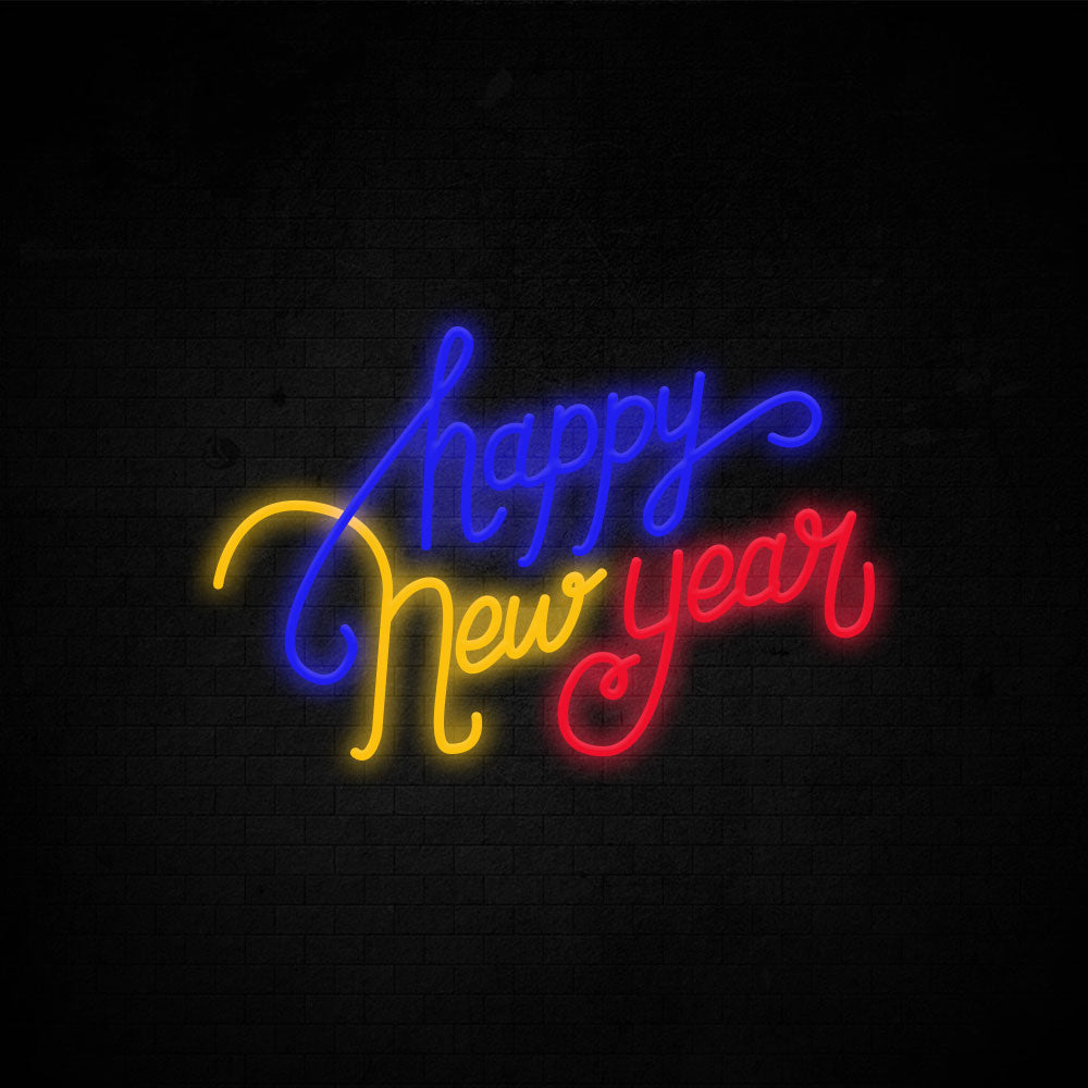 Happy New Year Neon Signs Led Neon Light Party Decoration