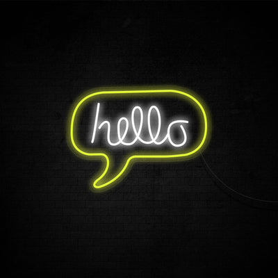 Hello Neon Signs Led Neon Light Room Decoration