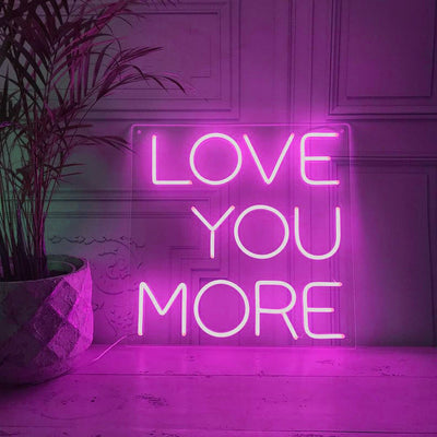 Love You More Neon Signs Led Neon Light Bedroom Decoration