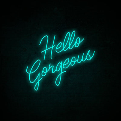 Hello Gorgeous Neon Signs Led Neon Light Beauty Salon Decoration