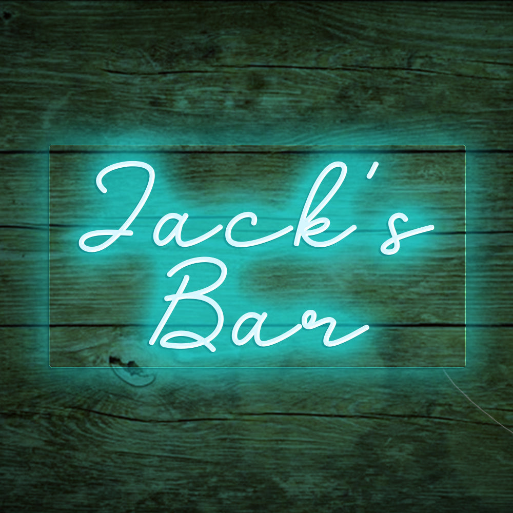 Jack's Bar Neon Signs Led Neon Light Custom NameBar Lighting Sign