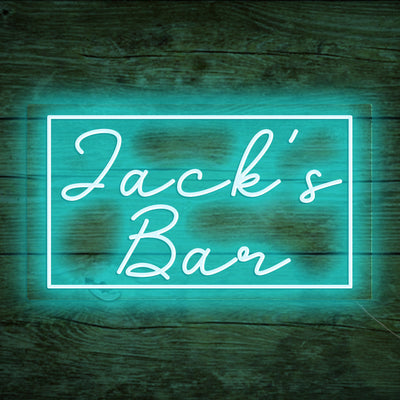 Jack's Bar Neon Signs Led Neon Light Custom Neon Bar Sign with Name