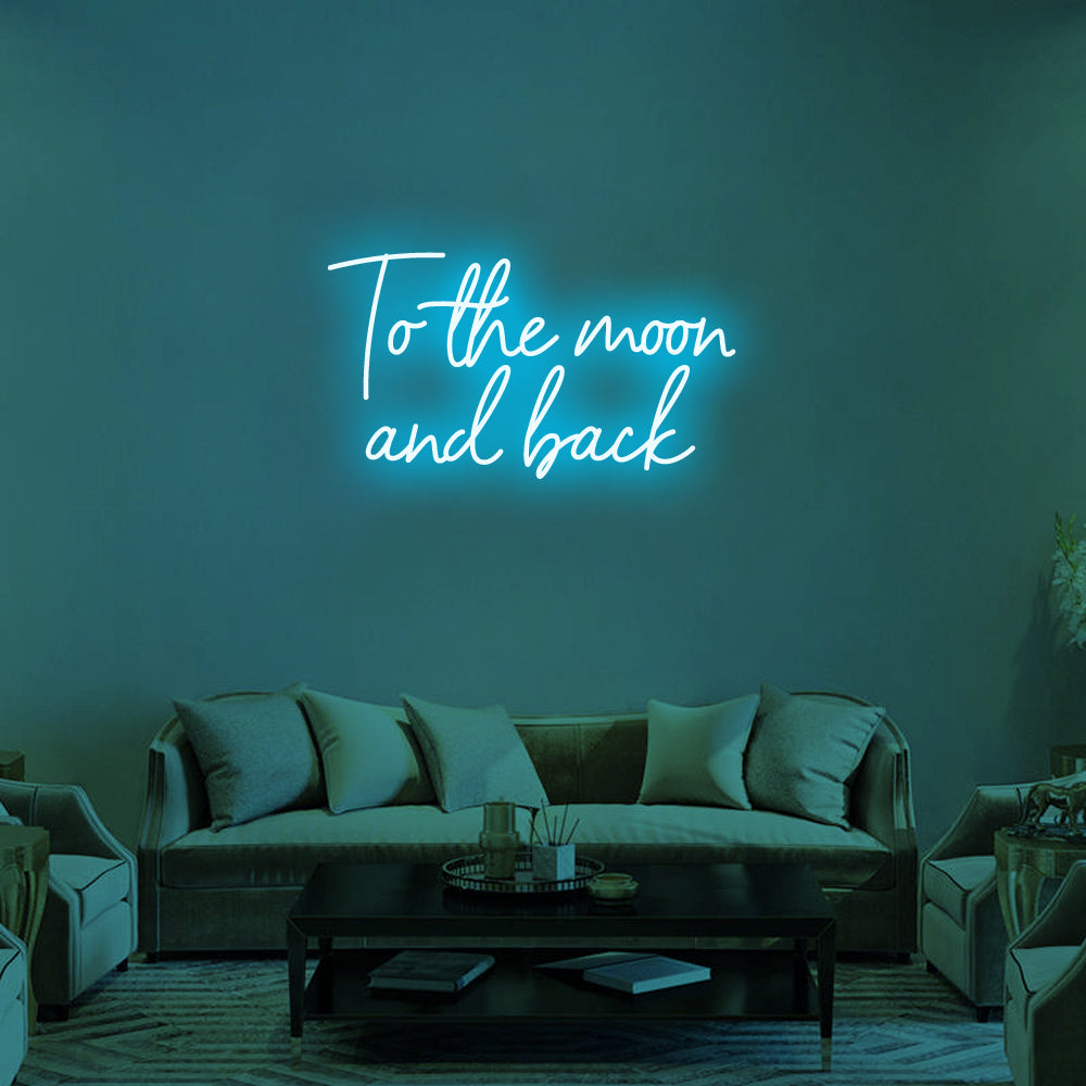 To the moon and back Neon Signs Led Neon Light