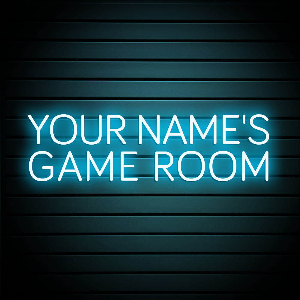 YOUR NAME'S GAME ROOM Neon Signs Custom Game Room Neon Sign