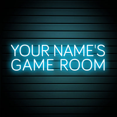YOUR NAME'S GAME ROOM Neon Signs Custom Game Room Neon Sign