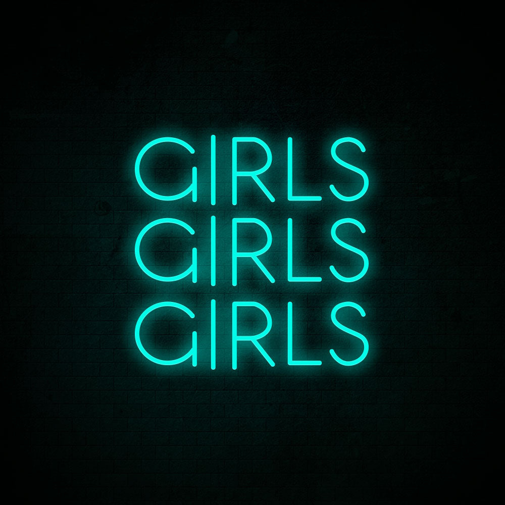 Girls Girls Girls Neon Signs Led Neon Light Room Decoration