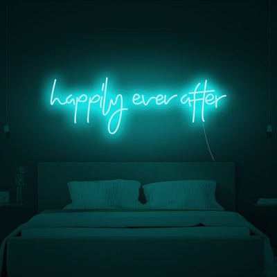 Happily Ever After Neon Sign Wedding Neon Sign Party Wall Hanging