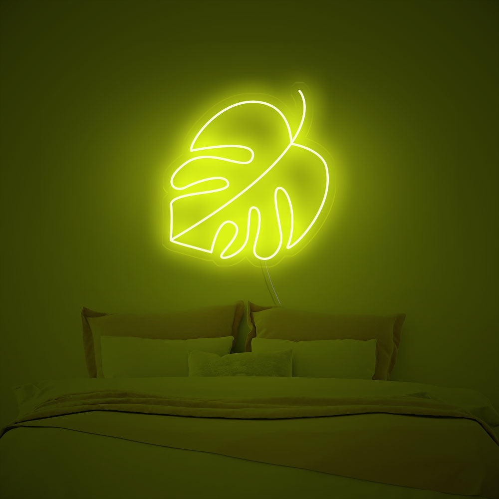 Monstera Leaf Neon Signs Led Neon Light Living Room Decoration