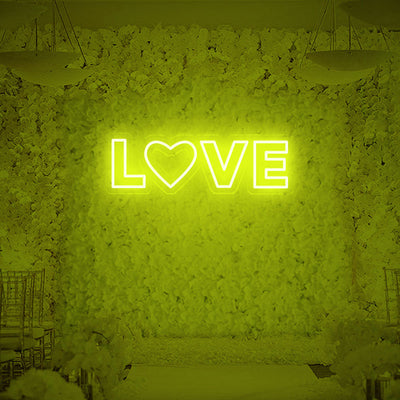 LOVE with Heats Neon Signs Led Neon Light Wedding Decoration