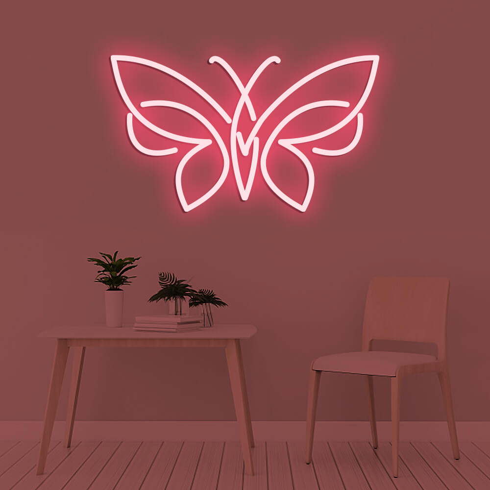 Butterfly Art Logo LED Neon Signs Led Neon Lighting Room Decoration