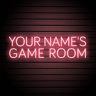 YOUR NAME'S GAME ROOM Neon Signs Custom Game Room Neon Sign