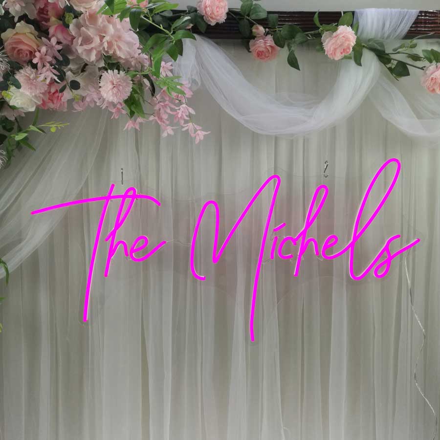 Custom Wedding Neon Sign Bridal Name Custom Neon Sign