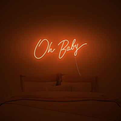 Oh Baby Neon Signs Led Neon Light Baby Shower Kids Room Decoration
