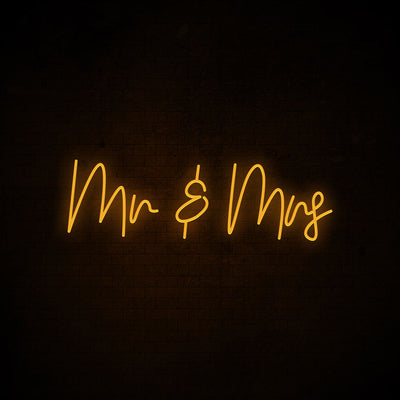 Mr & Mrs Neon Signs Led Neon Light Wedding Party Decoration