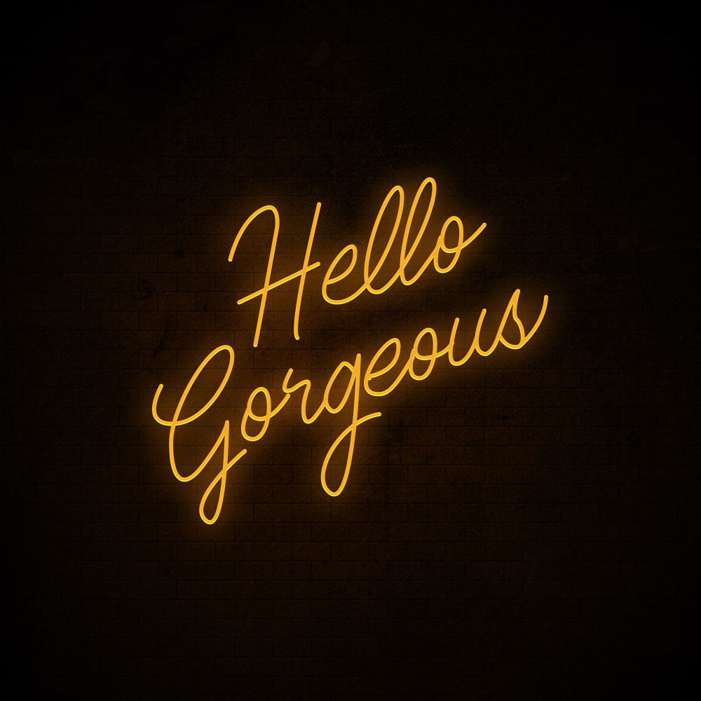 Hello Gorgeous Neon Signs Led Neon Light Beauty Salon Decoration