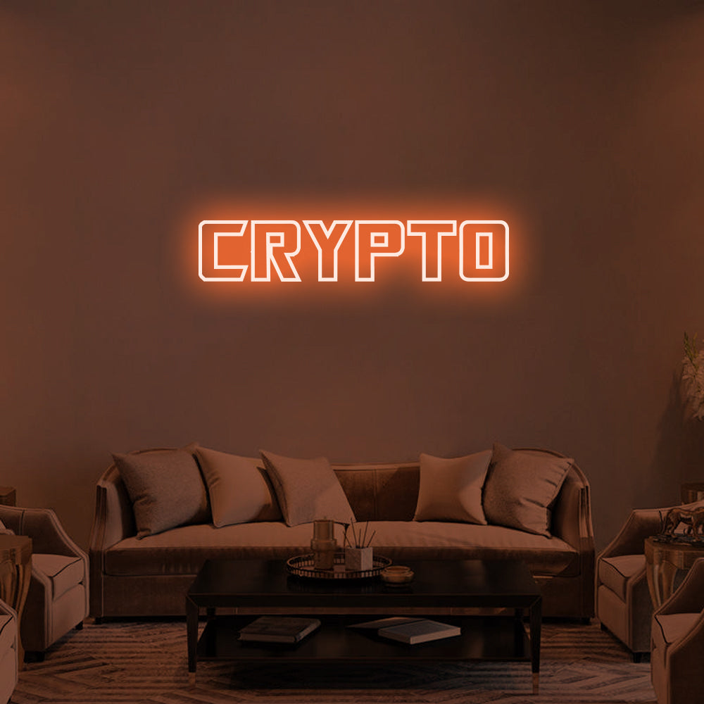 CRYPTO Neon Signs Led Neon Lighting