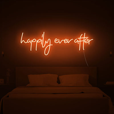 Happily Ever After Neon Sign Wedding Neon Sign Party Wall Hanging