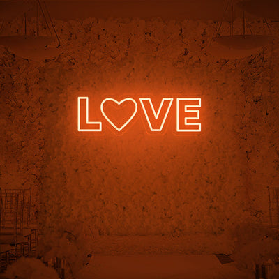 LOVE with Heats Neon Signs Led Neon Light Wedding Decoration