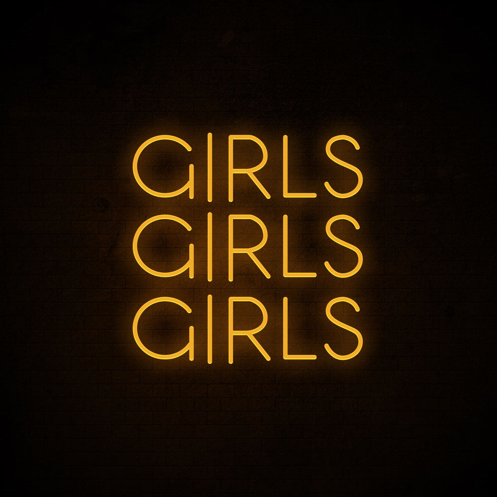 Girls Girls Girls Neon Signs Led Neon Light Room Decoration