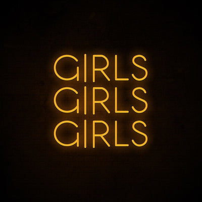 Girls Girls Girls Neon Signs Led Neon Light Room Decoration