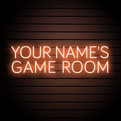 YOUR NAME'S GAME ROOM Neon Signs Custom Game Room Neon Sign