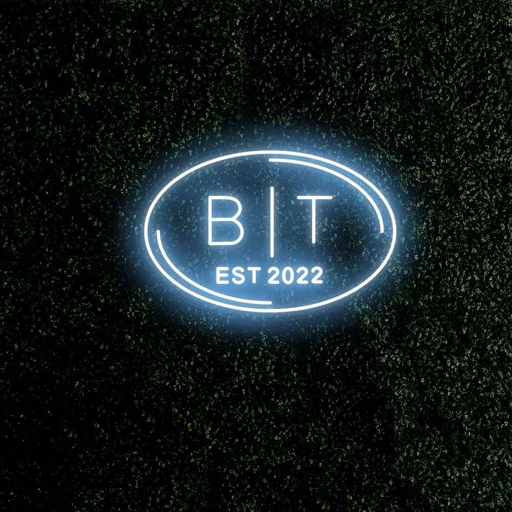 Oval Neon Sign A+B A&B Name Neon Sign Wedding Led Neon Light Bridal Shower Party