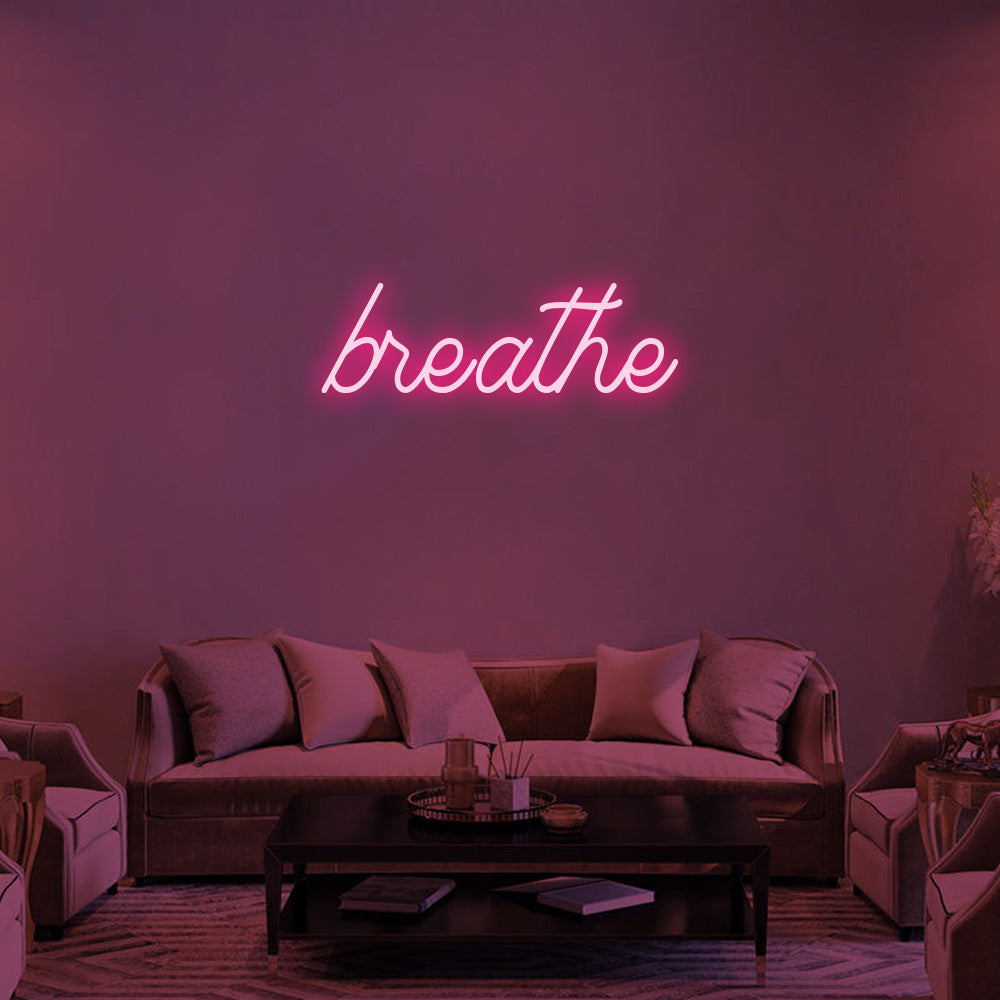 Breathe Neon Signs Led Neon Lighting Room Decoration