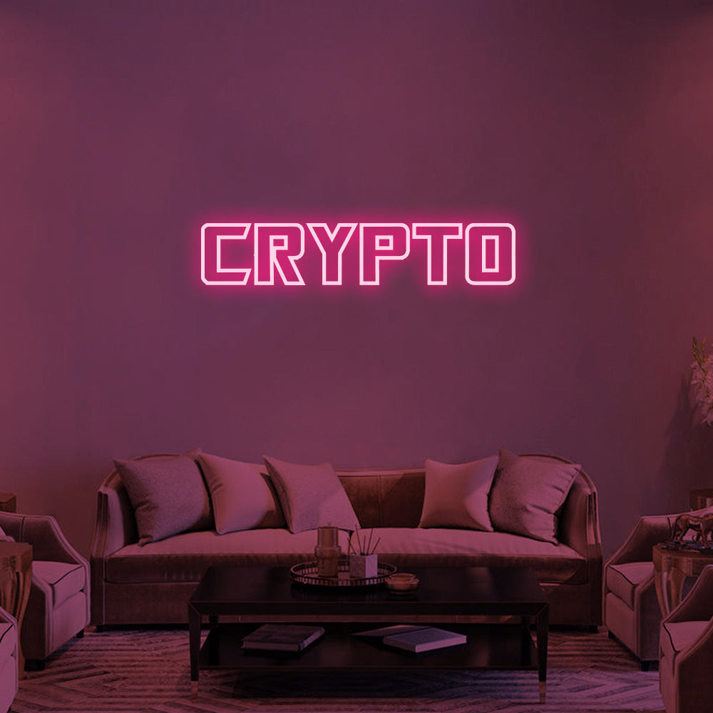 CRYPTO Neon Signs Led Neon Lighting