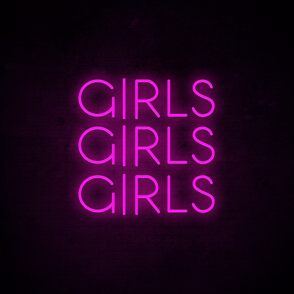 Girls Girls Girls Neon Signs Led Neon Light Room Decoration