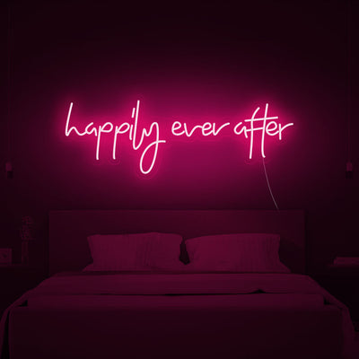 Happily Ever After Neon Sign Wedding Neon Sign Party Wall Hanging