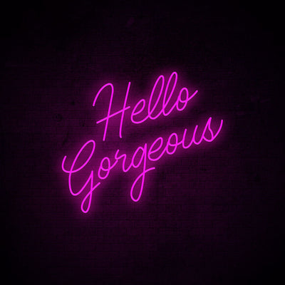 Hello Gorgeous Neon Signs Led Neon Light Beauty Salon Decoration