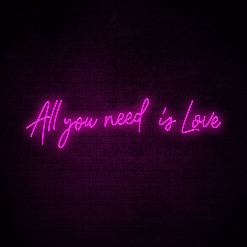 All You Need is Love Neon Sign Wedding Led Neon Light Bridal Shower Party Decoration
