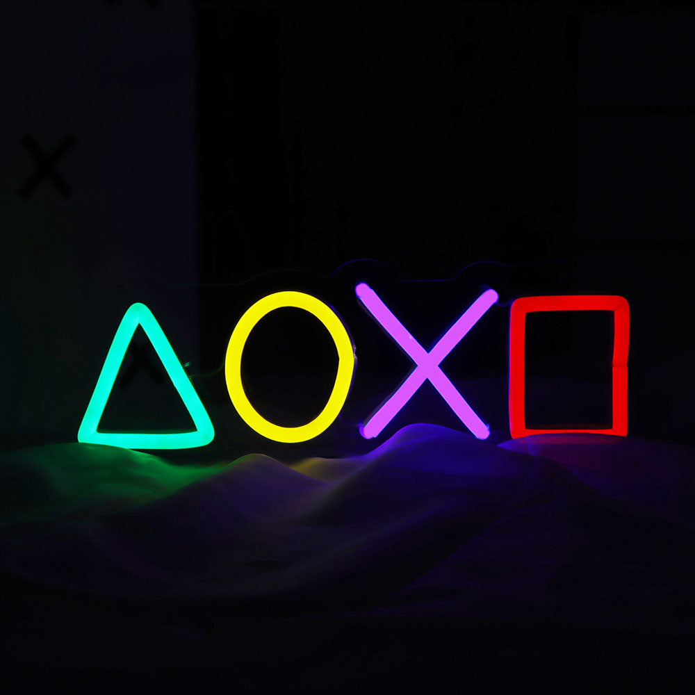 Playstation Neon Signs Led Neon Light Game Tag Game Room Sign