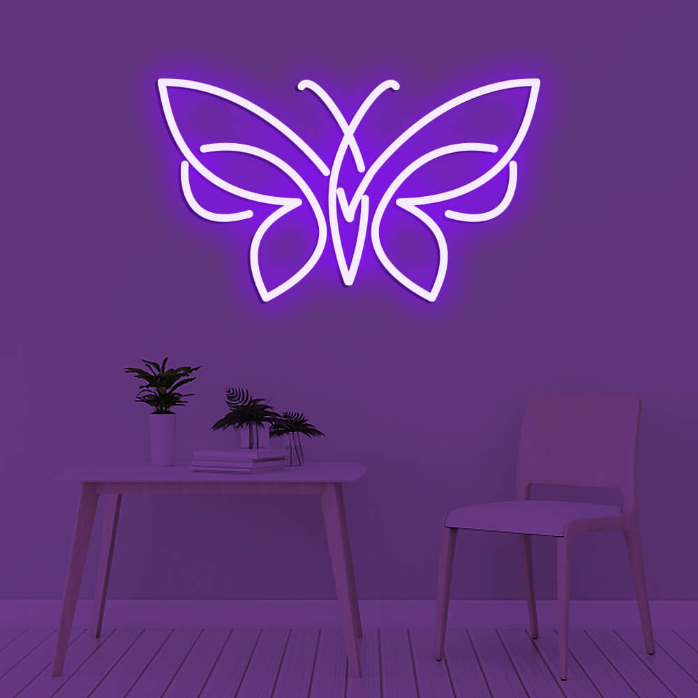 Butterfly Art Logo LED Neon Signs Led Neon Lighting Room Decoration