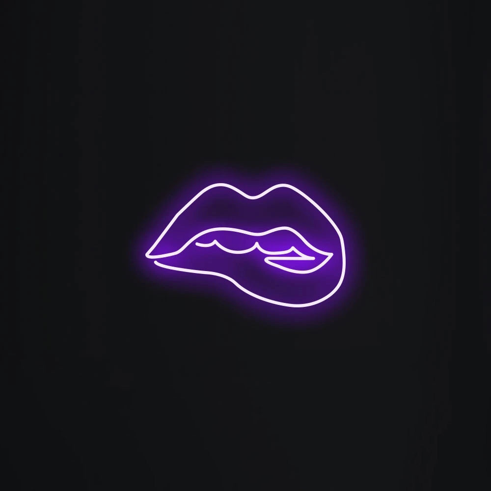 Biting Lips Neon Signs Led Neon Lighting