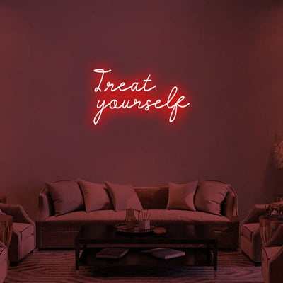 TREAT YOURSELF Neon Signs Led Neon Lighting -2
