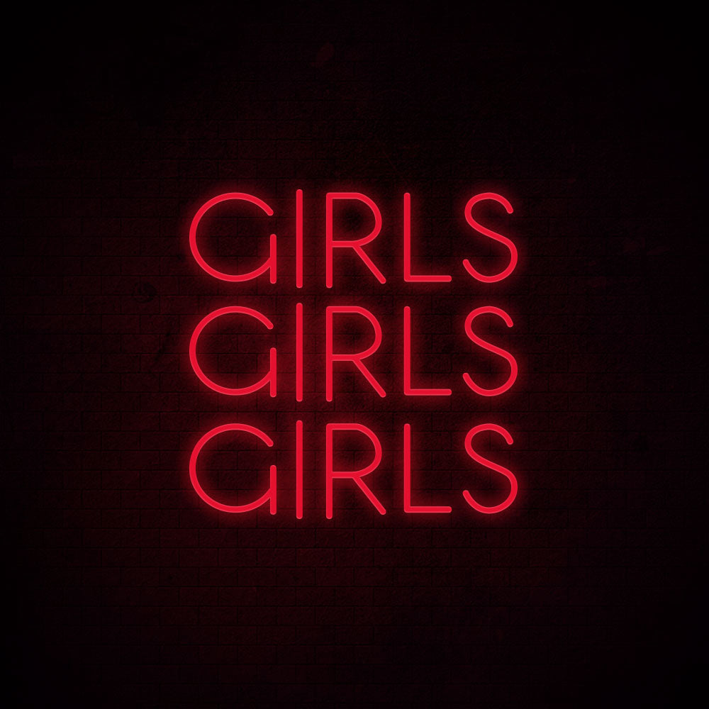 Girls Girls Girls Neon Signs Led Neon Light Room Decoration