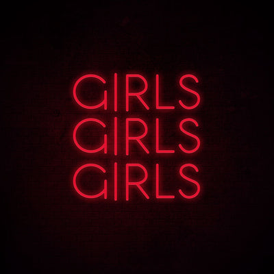 Girls Girls Girls Neon Signs Led Neon Light Room Decoration