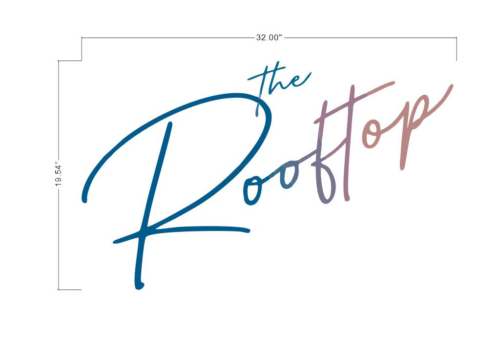 The Rooftop Neon Sign
