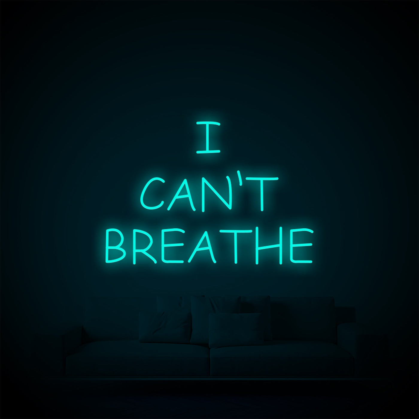 I CAN'T BREATHE Neon Signs Led Neon Light Room Decoration