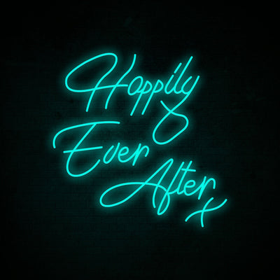 Happily Ever After x Neon Signs Led Neon Light Wedding Photo Backdrop Hanging