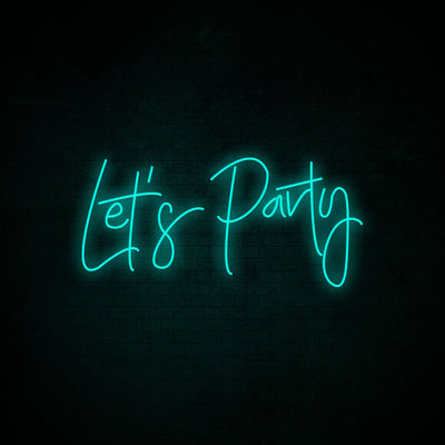 Let's Party Neon Signs Led Neon Light Party Lighting