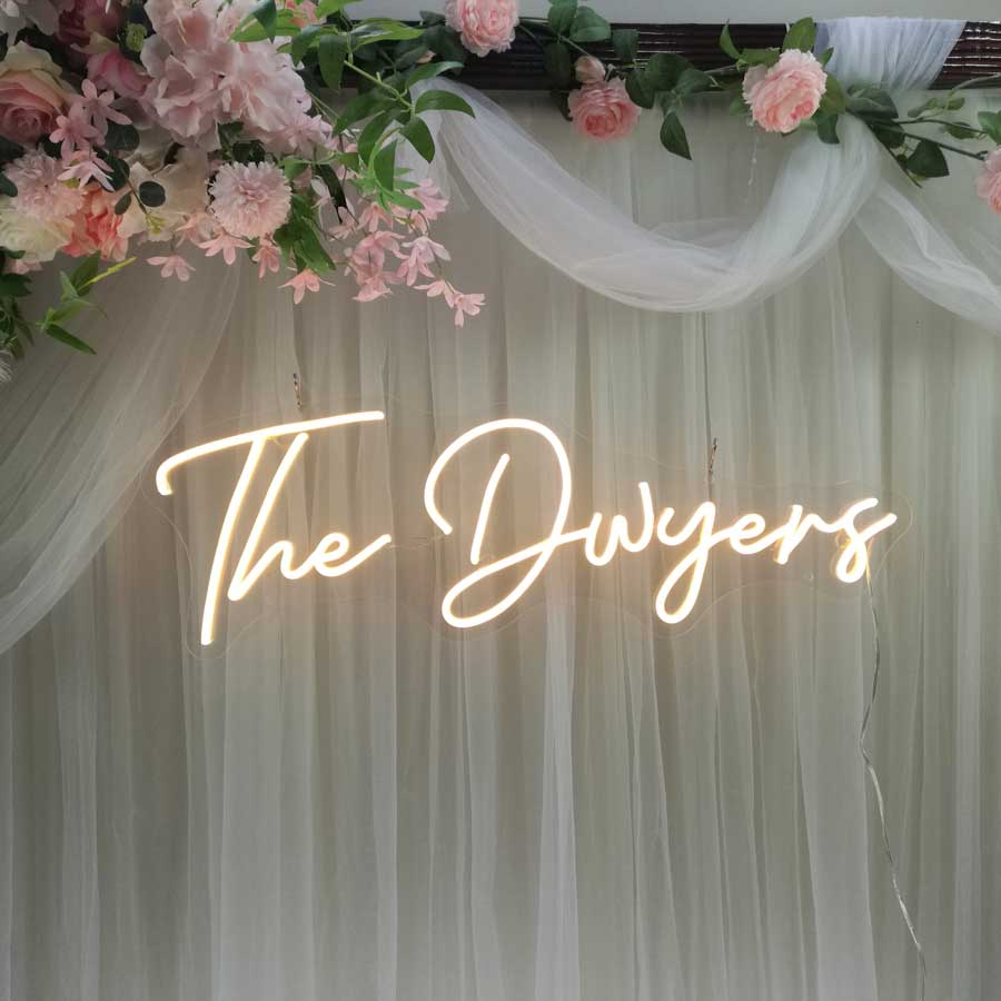 Custom Wedding Neon Sign Bridal Name Custom Neon Sign