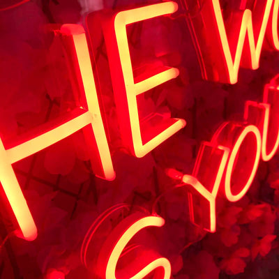 THE WORLD IS YOURS Neon Signs Led Neon Light Bedroom Lighting