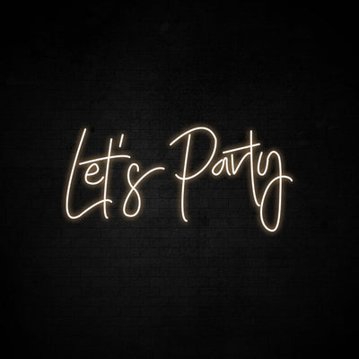 Let's Party Neon Signs Led Neon Light Party Lighting