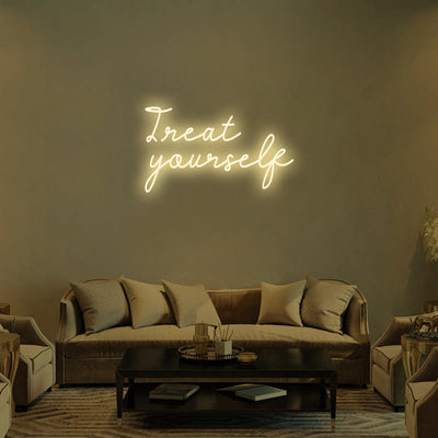 TREAT YOURSELF Neon Signs Led Neon Lighting -2