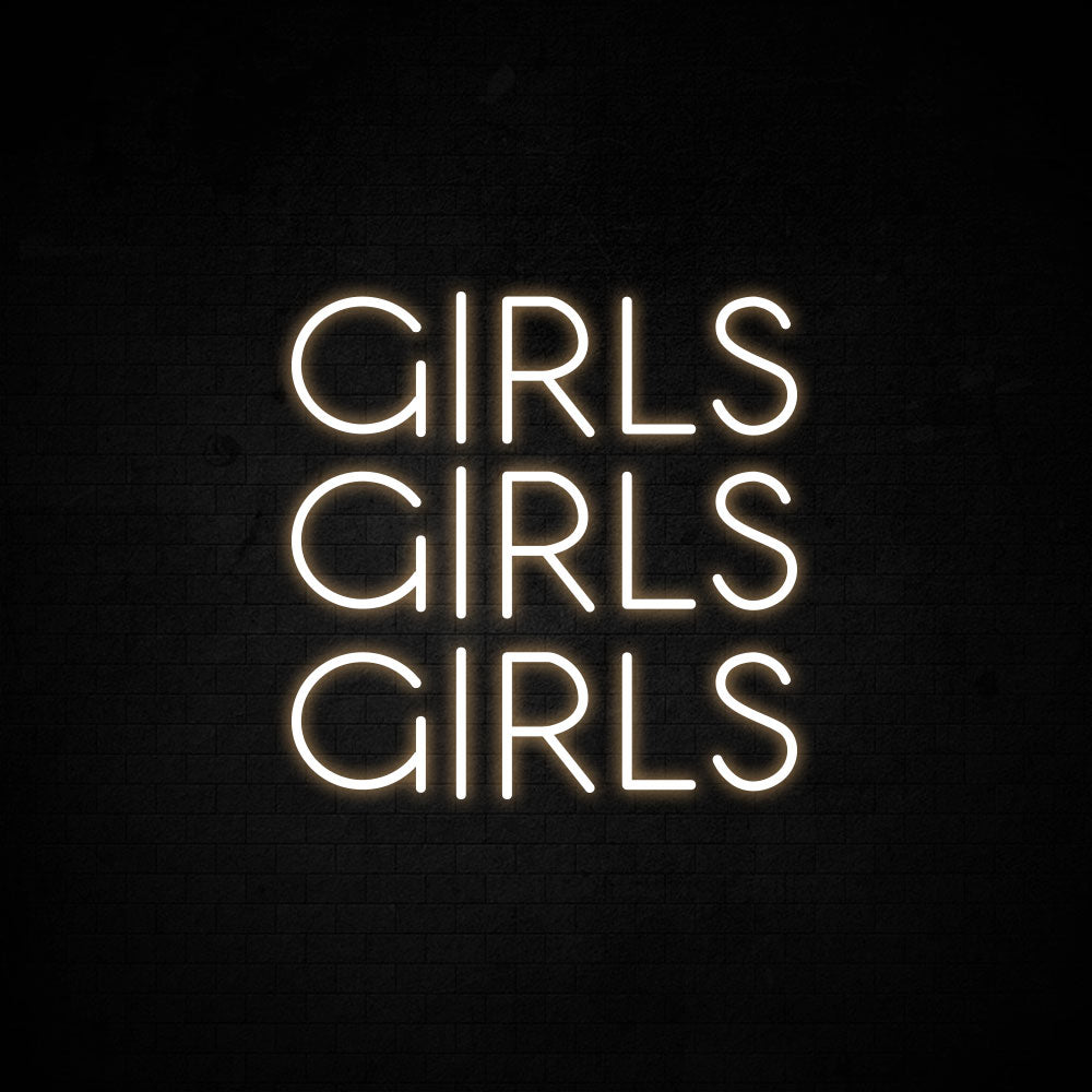 Girls Girls Girls Neon Signs Led Neon Light Room Decoration