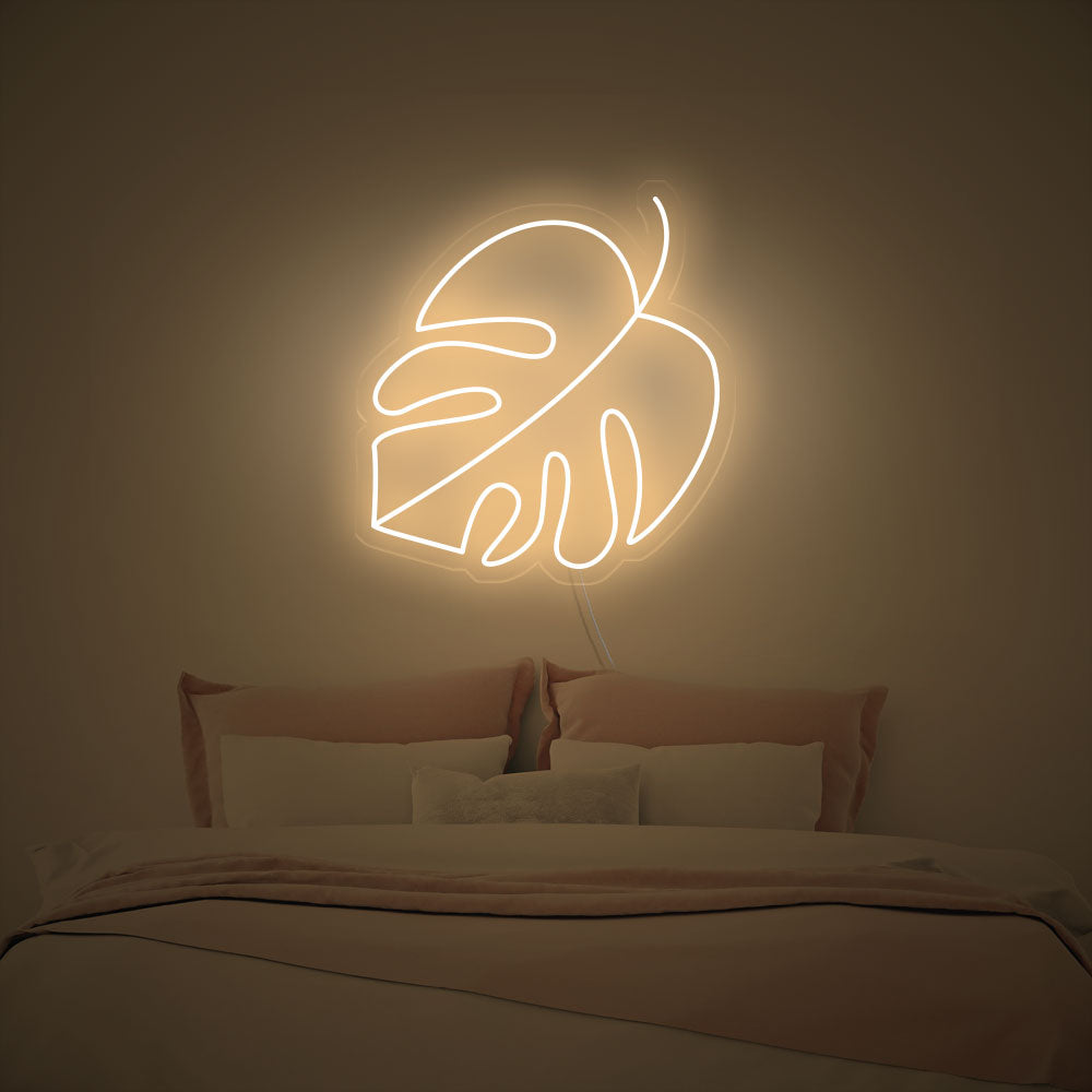 Monstera Leaf Neon Signs Led Neon Light Living Room Decoration