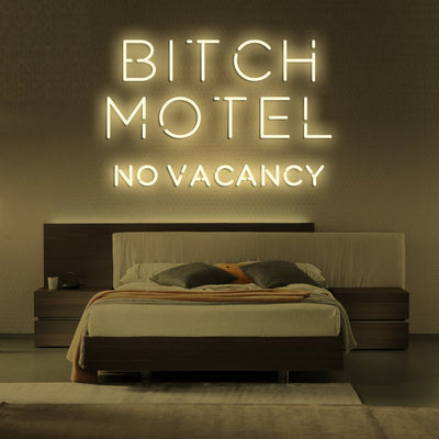 BITCH MOTEL NO VACANCY Neon Signs Led Neon Lighting