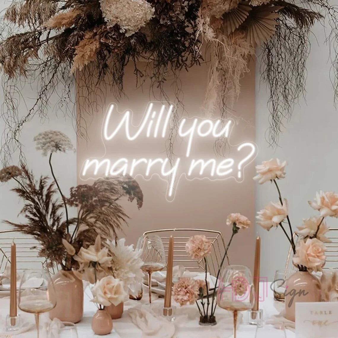 Will You Marry Me Neon Sign Proposal Party Led Neon